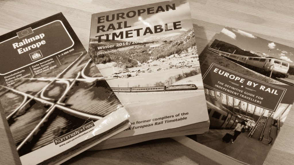 Railmap Europe, European Rail Timetable und Europe by Rail