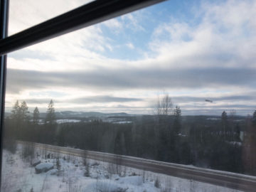 Bahnfahrt Åre Landschaft